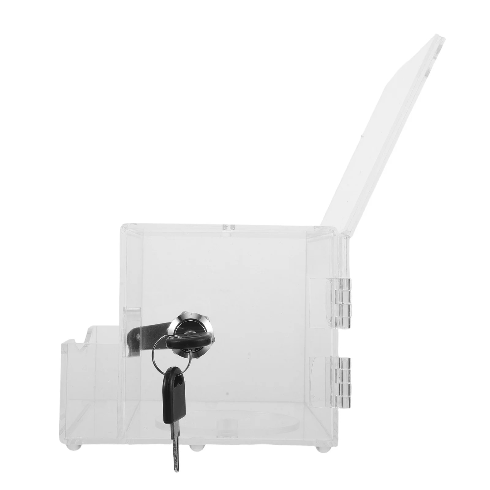 

Acrylic Lock Box Tip Jar for Bartender Clear Donation Box Ballot Suggestion Case for Fundraising Voting Raffle Restaurant Money