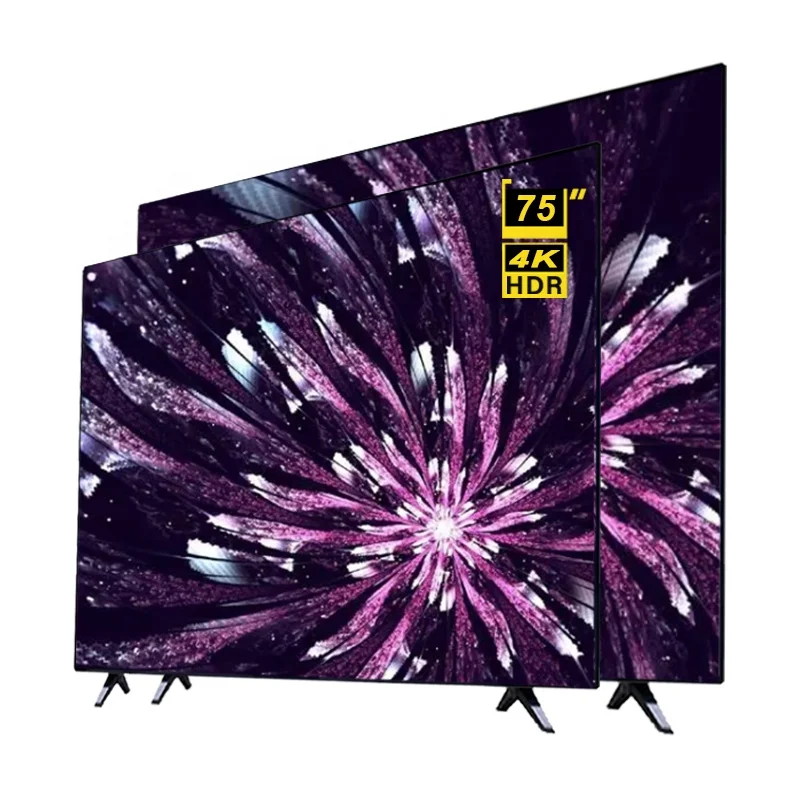 

High end customized TV STLF ZJWWholesale Cheap Price 4K Narrow Screen TV 75 Inch Android Smart Television Home Theater Fast De
