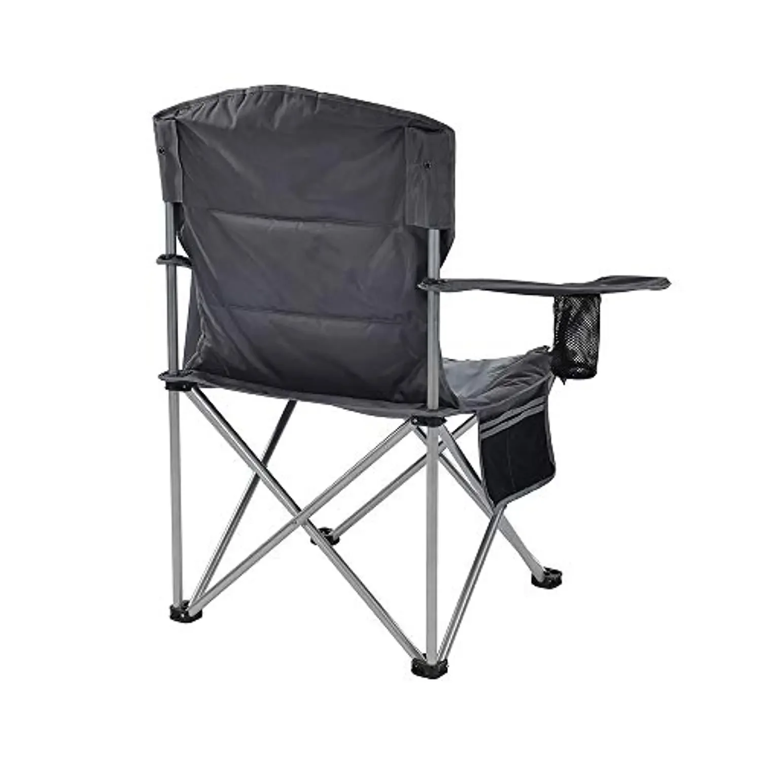 Outdoor Camping Chair With Ice Bag, Large Folding Outdoor Chair For Fishing, Black Portable Hiking Chair For Sale