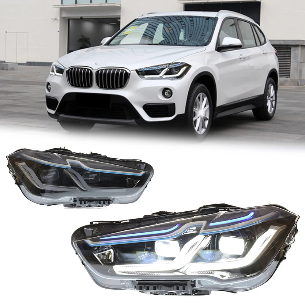 

Светодиодные фары для BMW X1 F49 16-19, новый стиль, полностью светодиодные DRL, автомобильные фары в сборе, сигнал, автоаксессуары, модифицированная лампа