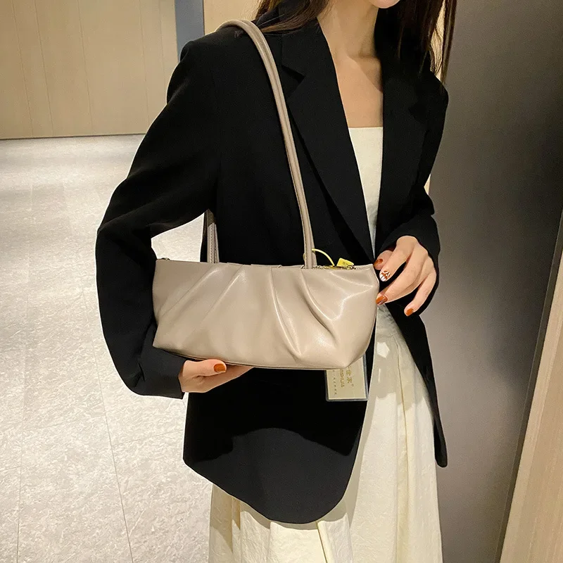 Designer Personalized Pleated Armpit Bag 2023 Autumn and Winter High-end Women's Shoulder Handbag