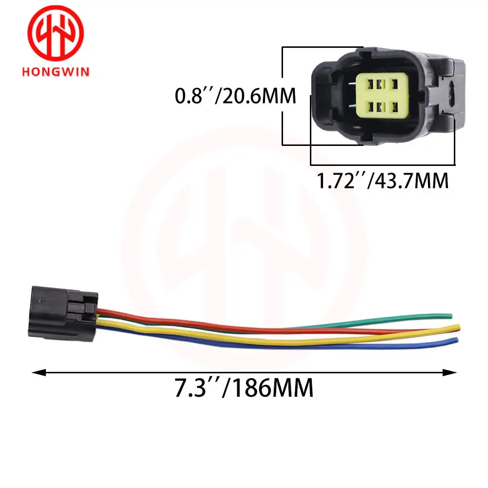 1/5/10PCS 4 Pin Auto Connector Pigtail Harness Plug 4 Wires For Oxygen Sensor Pressure Switch Throttle Pedal Repair