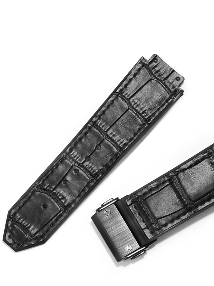 For Hublot Big Bang Series Genuine Leather Watch Strap Watch Wrist Bracelet Watch accessories 26mm-19mm Men Women Watchband