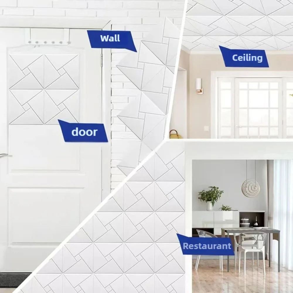 30x30cm 12Pcs Felt Polyester Acoustic Panels Creative Display Sound Absorbing Tiles for Office Decor DIY Installation