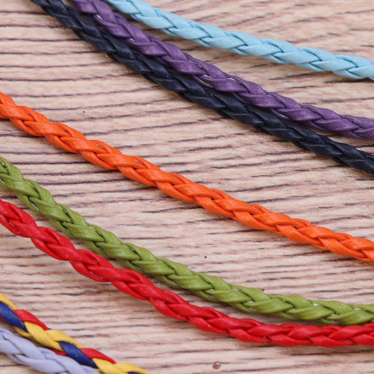 

50Pcs Mixed Color Bracelet Making Cords Plaited Ropes Sturdy DIY Handmade Bracelets Jewelry Material Charms