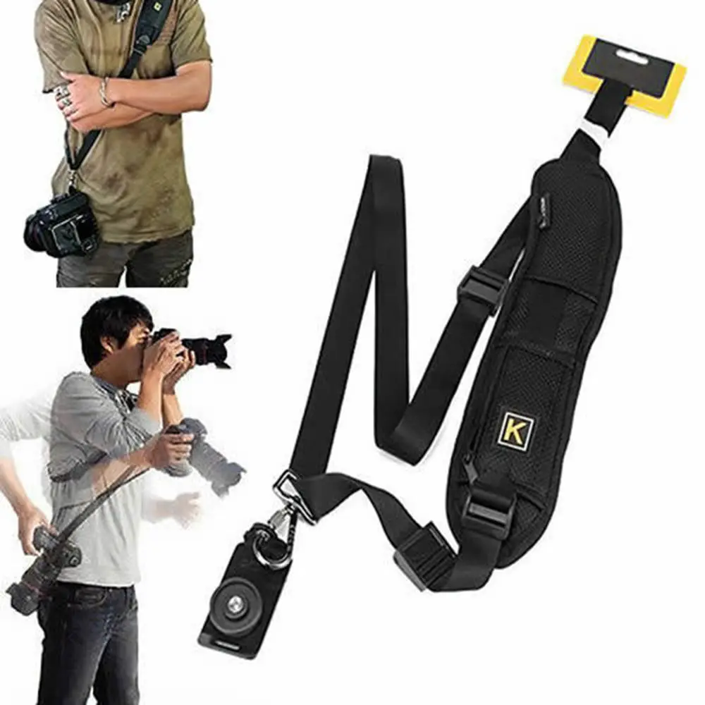Digital Fastening K Letter Rapid Shoulder Camera Strap Sling Belt DSLR Belt