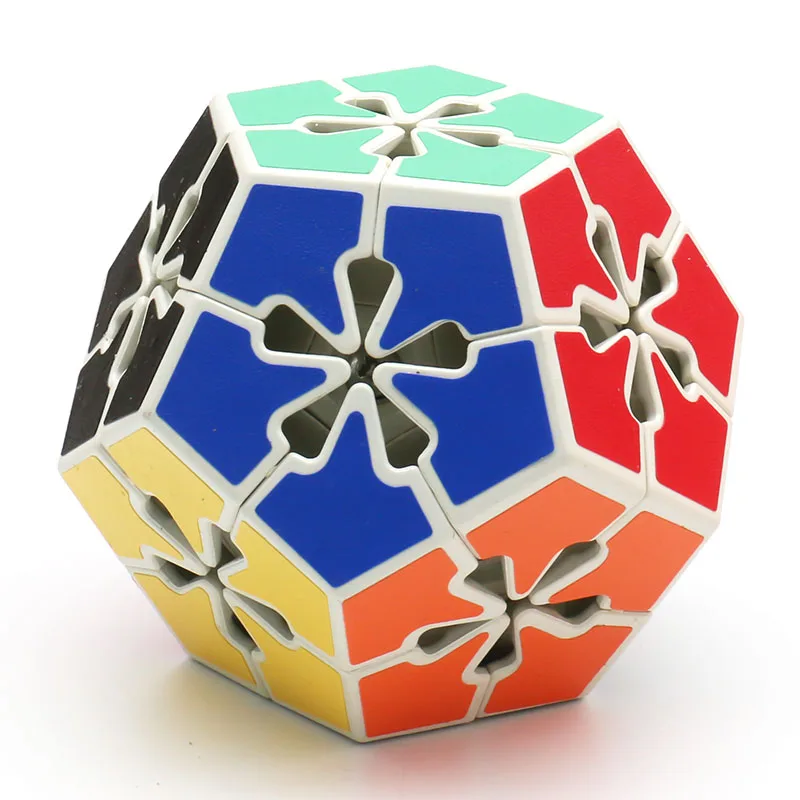 HeShu 6 ألوان Kilominx 2x2 Megaminx Dodecahedral متجمد ملتوي لغز المكعب السحري الكبار المراهقين لعبة الذكاء دعابة الدماغ