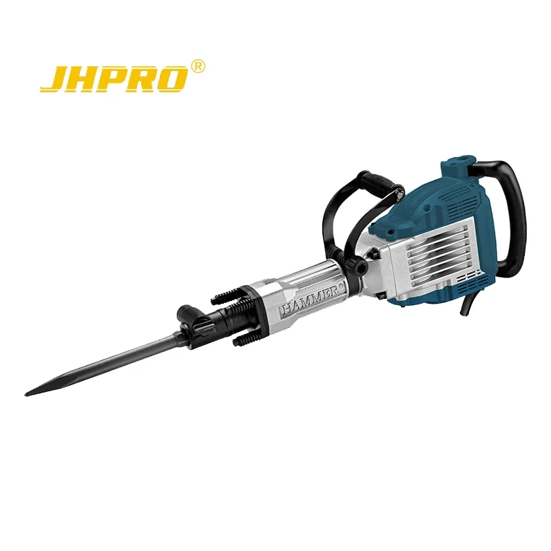 

Отбойный молоток Big Jack Hammer, мощный, комплектный, цветной, с указанием веса, страны производства, напряжения, отбойный молоток