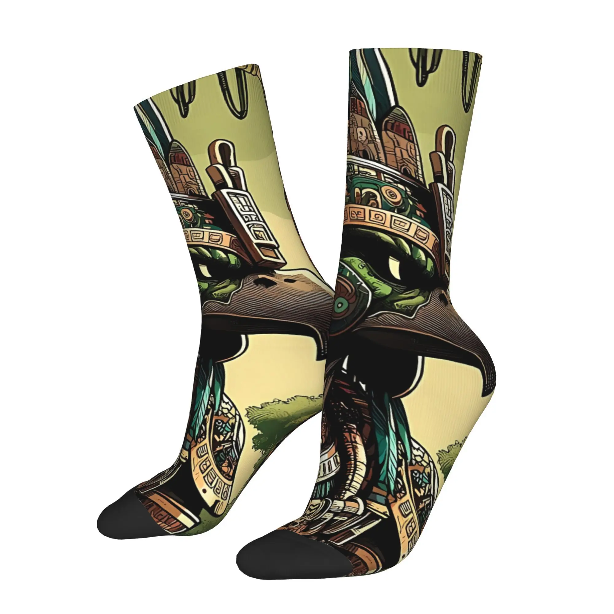 

Maya Inca Bird God Mesoamerican Sock Printed Man Polyester