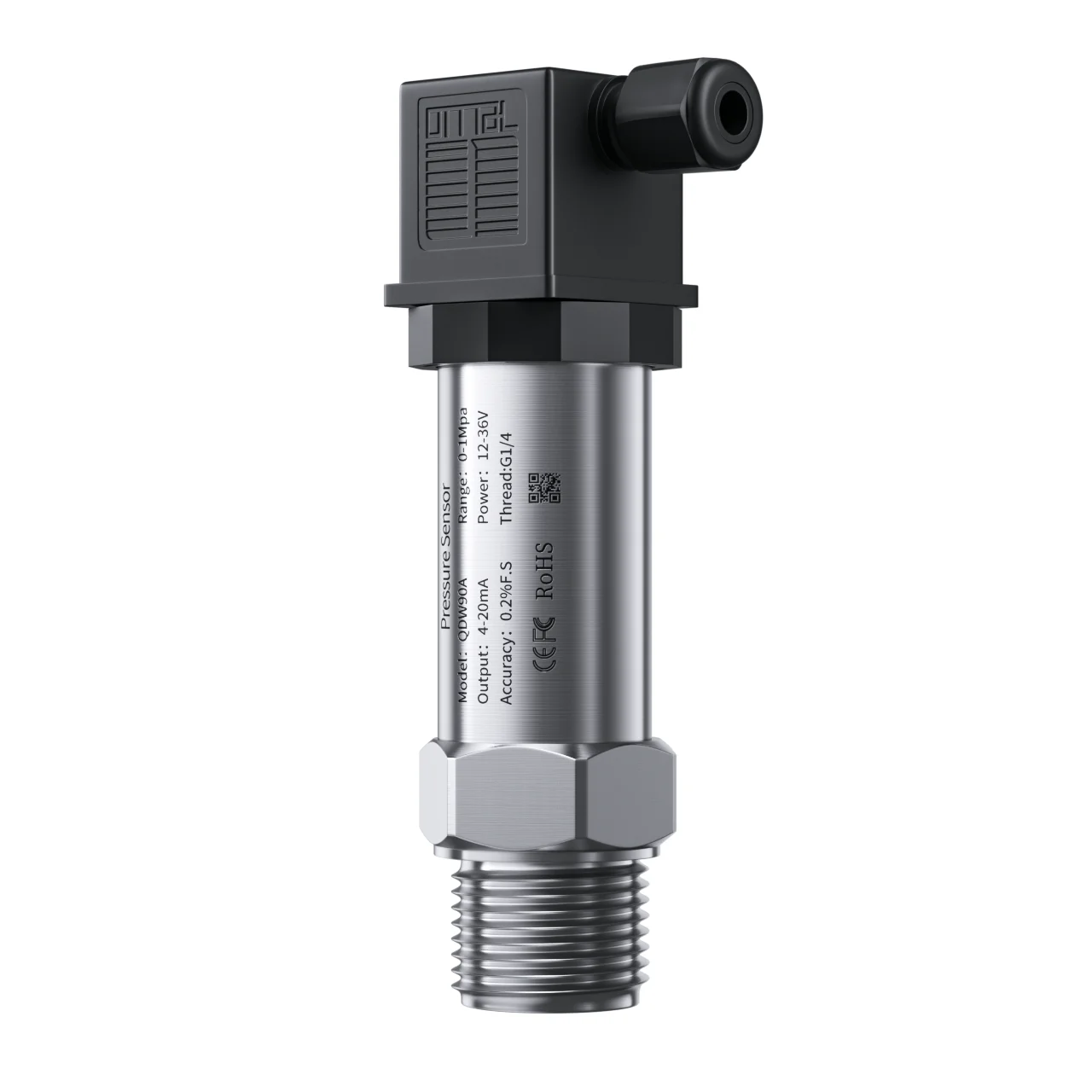 Imagem -02 - Transmissor de Pressão Hidráulica Sensor de Manômetro 16bar 100bar 150bar 250bar dc 5v 05v 0.54.5v Rs485 Npt1
