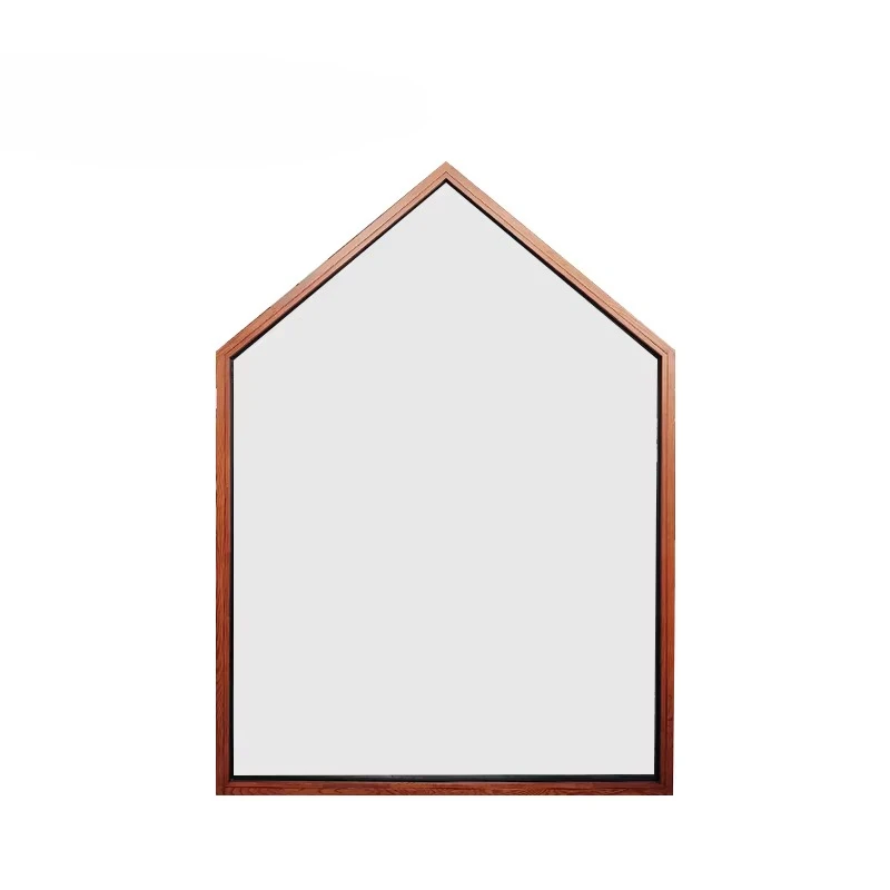 NFRC High Quality Wooden Frame Grill Arch Window Hurricane Impact Garden Customized Impact Glass Cheap Price Aluminium windows
