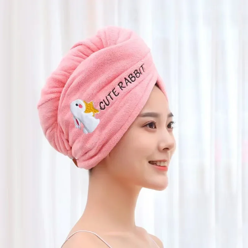 Women Hair Towel Microfiber Towel Bath Towels for Adults Home Terry Towels Bathroom  for Drying Hair