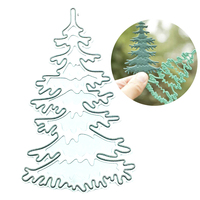 christmas trees metal cutting dies stencil scrapbooking diy photo album stamp paper card embossing decor craft knife mould NEW