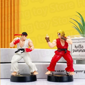 Anime Street Fighter Fighting Game Actionfigur, Ken Masters, PVC -Spielzeug, Kawaii -Puppen, Zimmerdekoration, Geburtstagsgeschenk für Jungen 10 Hauptverkaufspuppe Ken Original artikuliert - №1