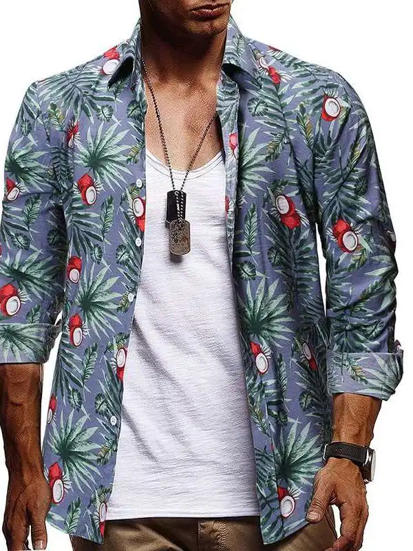 

Новая летняя мужская модная повседневная рубашка с длинным рукавом Tide 7010 из искусственной кожи, утолщенная, унисекс, для ношения под одеждой, стиль CleanFit, на все сезоны