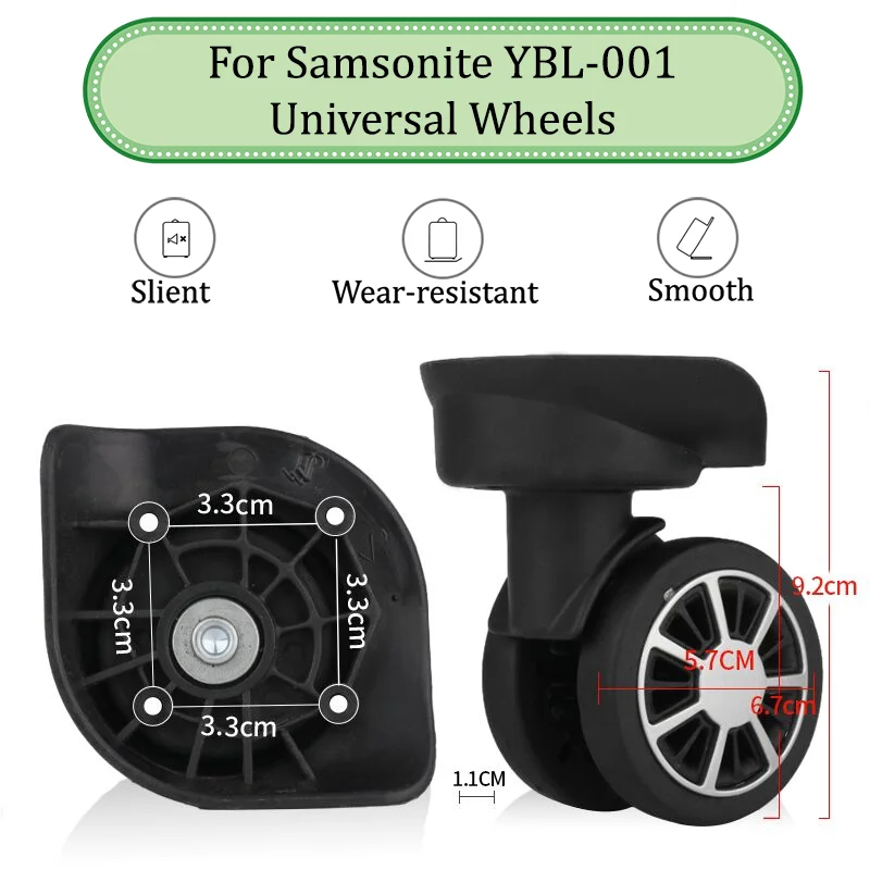 

Suitable For Samsonite YBL-001 Universal Wheel Branded Luggage Accessories Suitcase Wheels Replacement Durable Wear-resistant