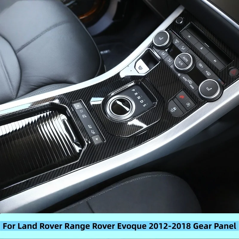 

Для Land Rover Range Rover Evoque 2012-2018 аксессуары, центральная консоль, панель переключения передач, ABS, хромированная декоративная накладка из углеродного волокна