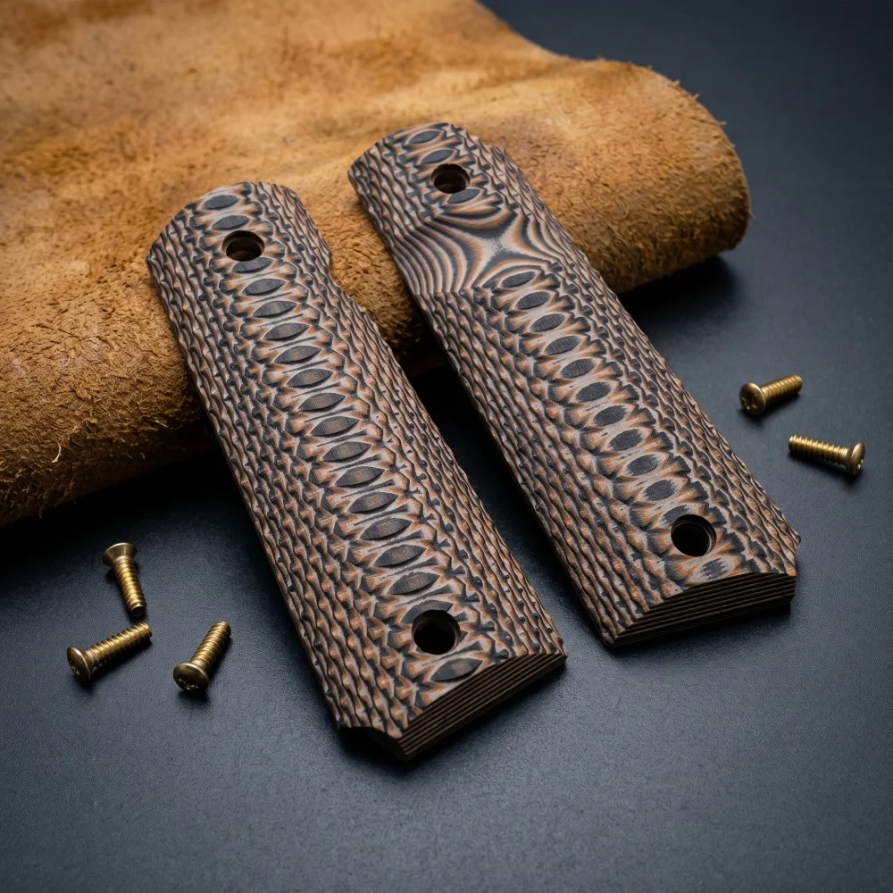 DIY G10 Handle Scales – 1911 Parts Conversion Grips 1 Pair Outdoor Knife Handle Making Materials