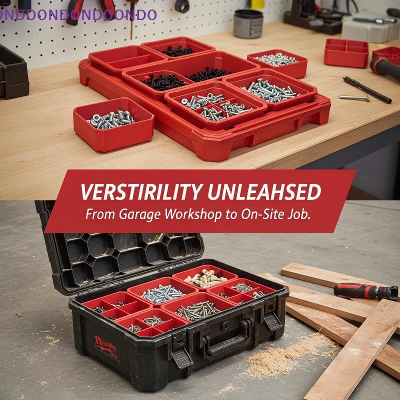 Nested Cup for Packout Drop-Proof Non-Toxic Tool Organizer Cup Fits Small Packout Storage Box for Garage Workshop Home Improvem
