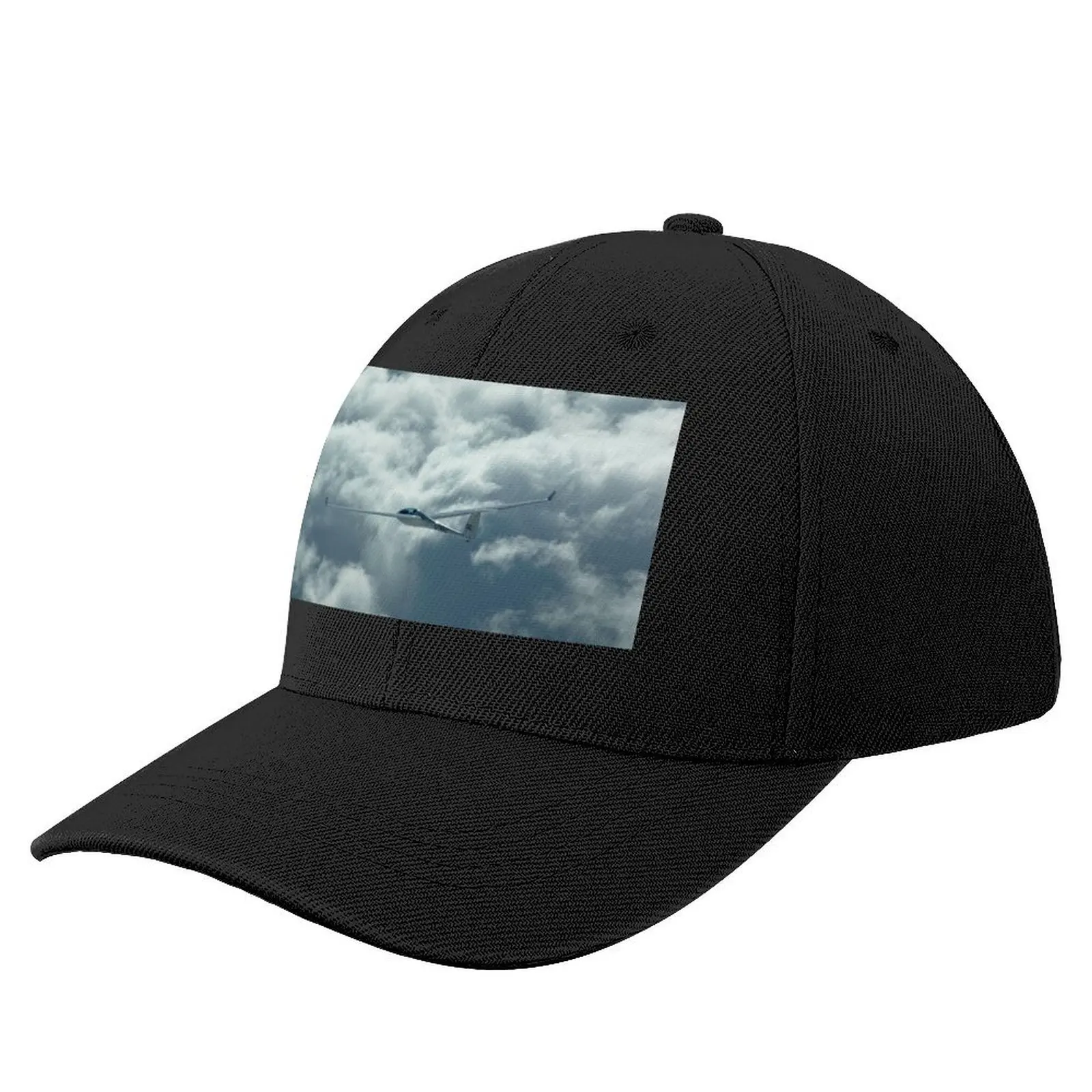 Glider flying above the clouds. Baseball Cap Fashion Beach birthday Girl Men's