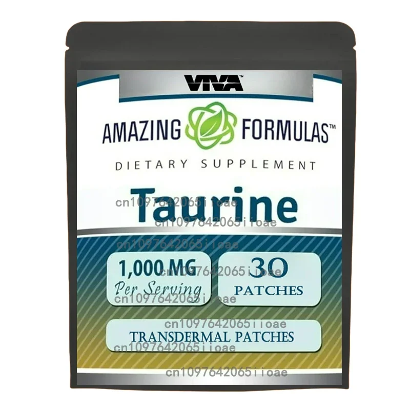 

Taurine Transdermal Patches Muscle Strength, Focus, Memory -30 Patches One Month Supply