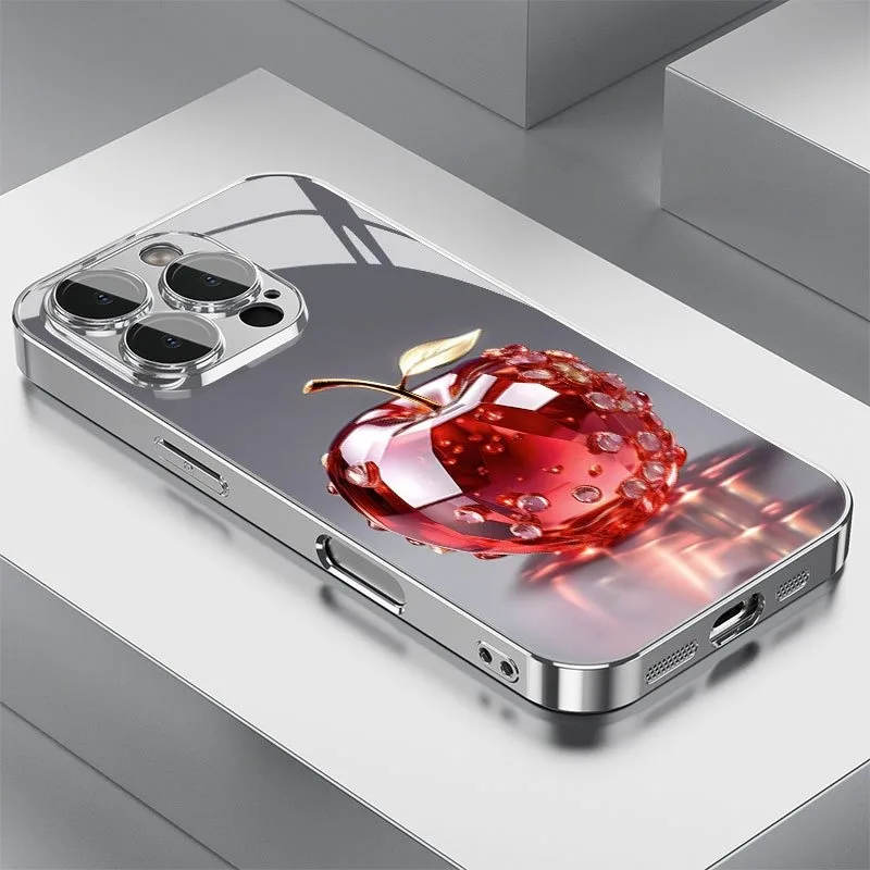 

Aurora Diamond Water Drop Phone Case for iPhone 17 16e 16 15 14 13 12 Mini 11 Pro XS Max XR X 8 7 6 Air Plus Tempered GlassCover