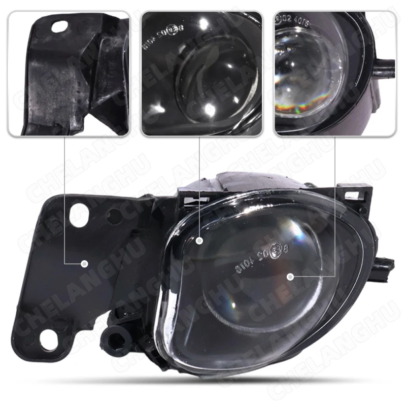 Car Lights For Audi A6 Avant C5 4B S6 Sedan 1997 1998 1999 2000 2001 Car-styling Front Fog Lamp Light With Convex Lens NO Bulbs