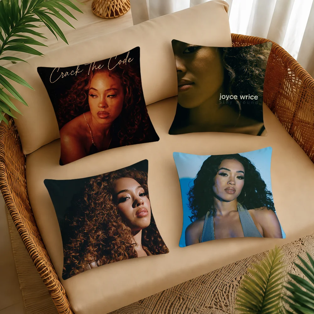 Singer J-Joyce W-Wrice Crack The Code Cushion Cover Square Decorative Throw Pillow Case Sofa Bed Living Room Anniversary Gifts