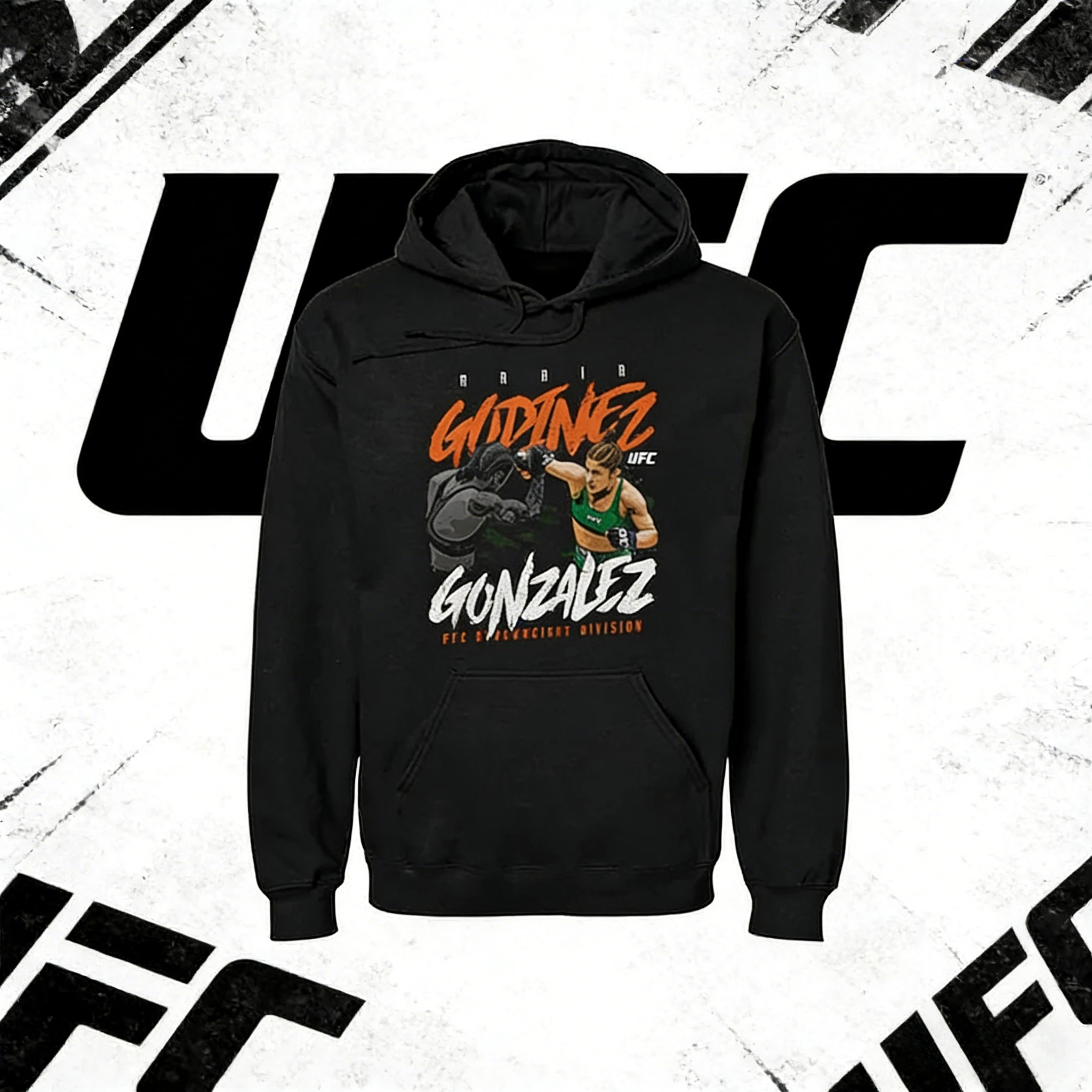 

UFC Yana Santos Толстовка с тематикой 2025-26, осень/зима, свободная повседневная модная толстовка из чистого хлопка, подходит для мужчин и женщин