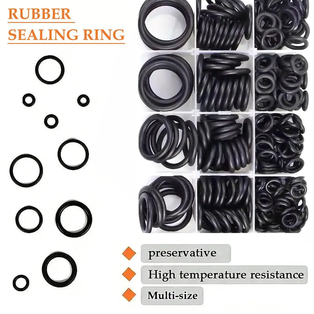 

Набор из 225 резиновых уплотнительных колец для смесителей, шлангов, клапанов, водонепроницаемых и маслостойких уплотнений, универсальные сантехнические аксессуары