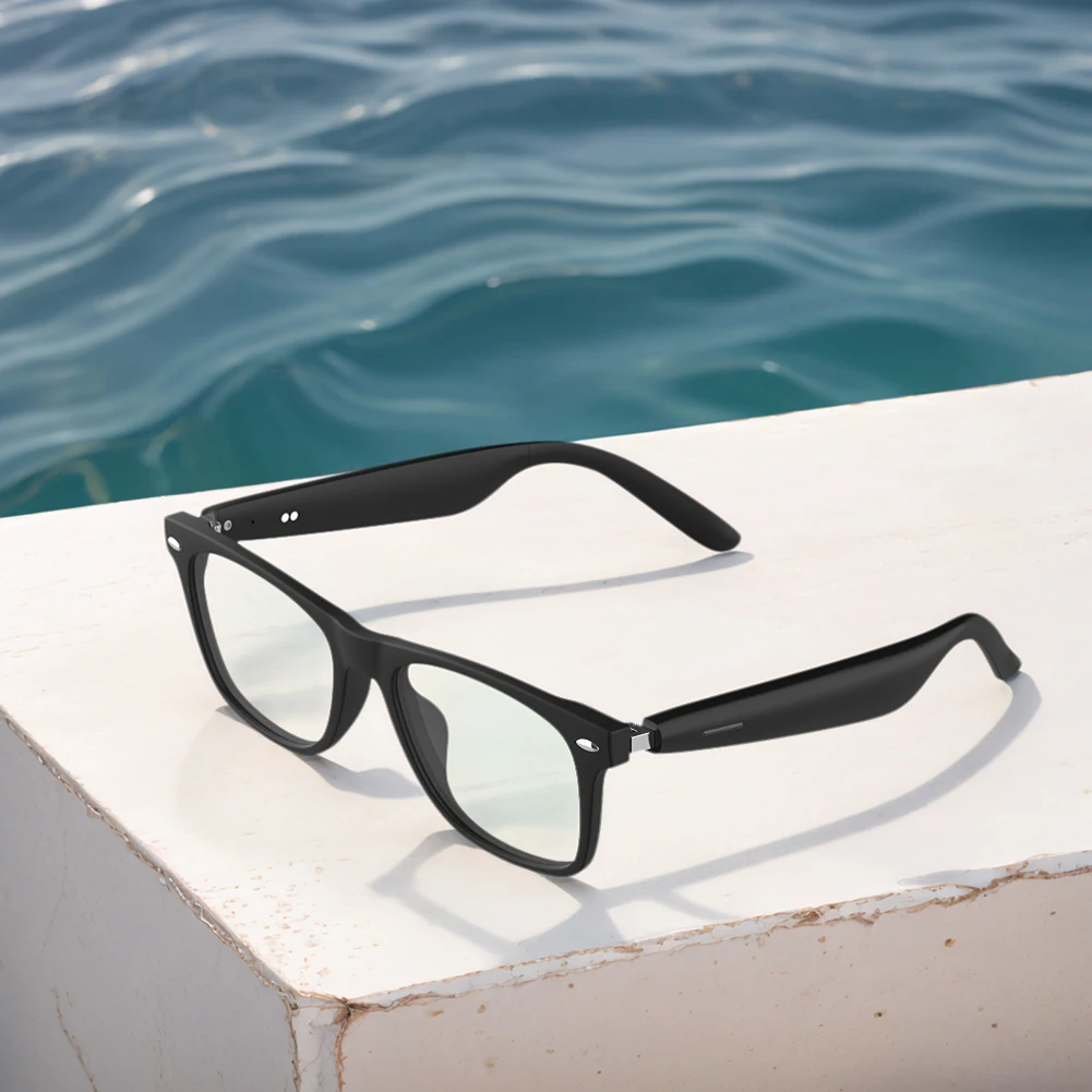 

Умные очки-наушники с ИИ для перевода, Bluetooth-совместимые спортивные солнцезащитные очки для вождения, антибликовые, для активного отдыха и путешествий