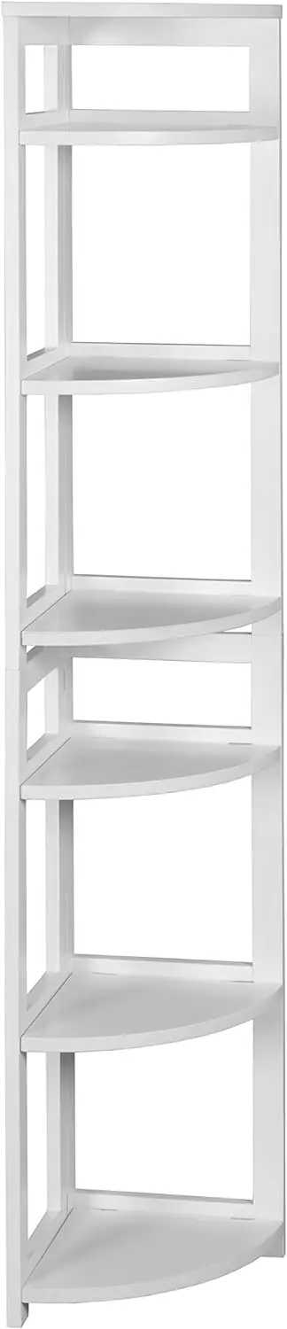 Regencia-Chanclas de esquina plegables, 67 pulgadas, blanco