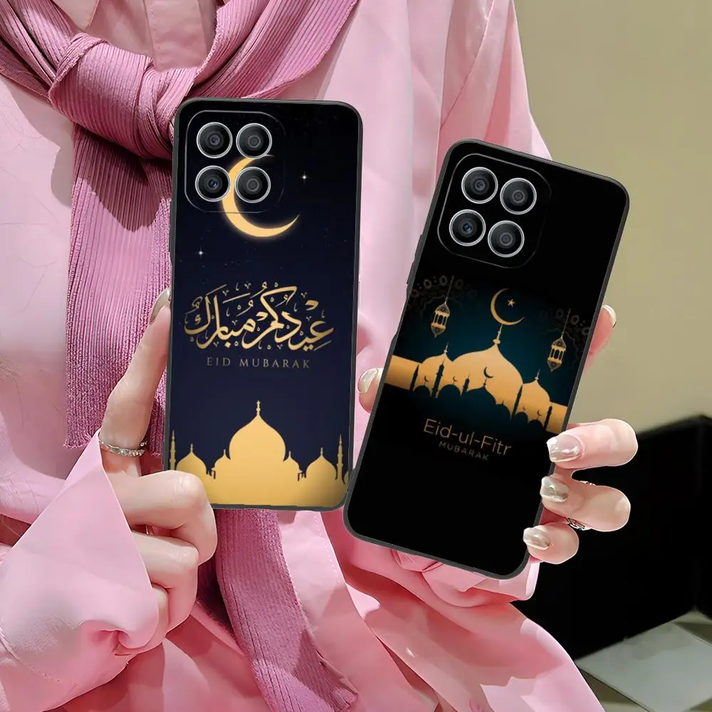 Eid Mubarak Mobile Phone Case for Honor 90 80 70 60 50 30 20 10 9 8 7 Pro S SE Lite 5G Colorful Printing Cover Smartphone Luxury