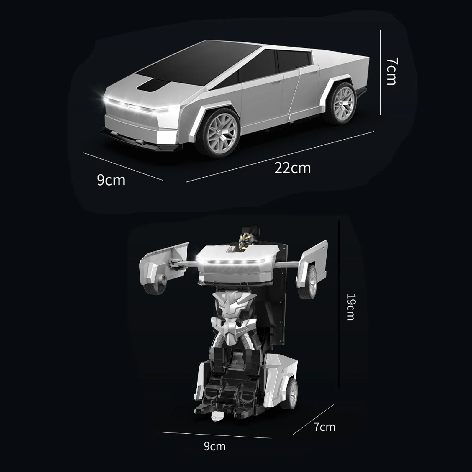Auto robot trasformabile telecomandata 2 in 1 - Auto da corsa automatica, modello di mini auto RC, regalo educativo STEM per ragazzi e bambini