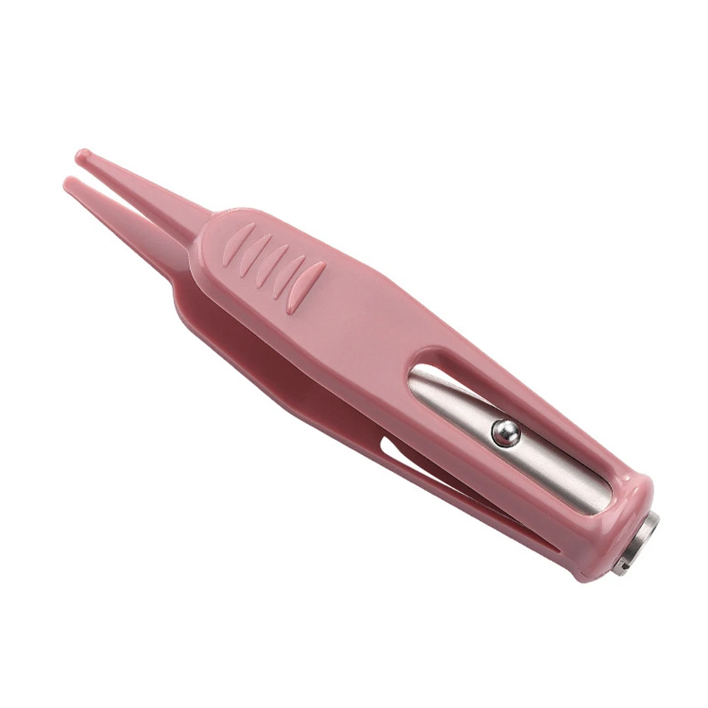 

LED Light Nose Cleaning Clip Baby Safe Round Tip Anti-Skid Handle Built-in Light for Nasal Ear Navel Care Portable Booger