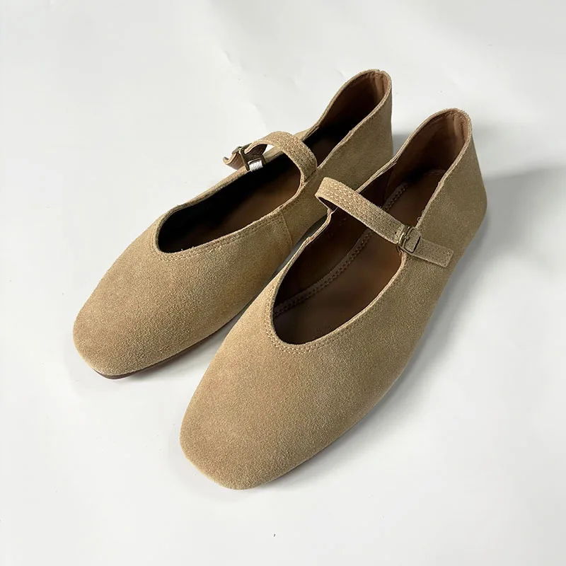 

Fashion Shallow Women Mary Janes Flats Shoes Casual Outdoor Buckle Strap Female Round Toe Footwear Ladies Flats With Shoes