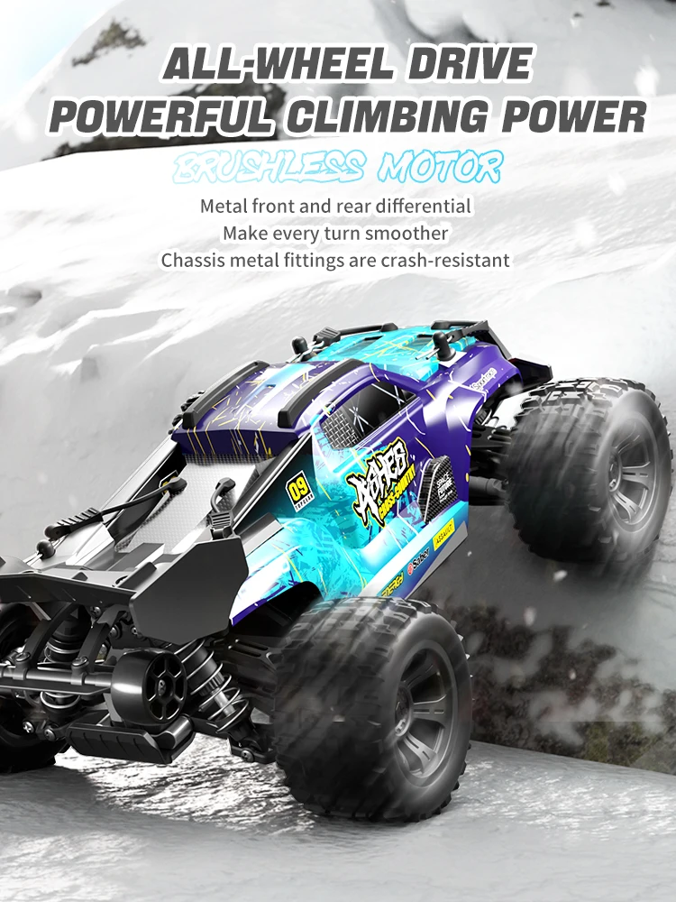 1:18 45KM/H Brushed mot RC Car Professional 4WD Electric High Speed Off-Road Remote Control Drift Toys for Kids VS WLtoys 184008