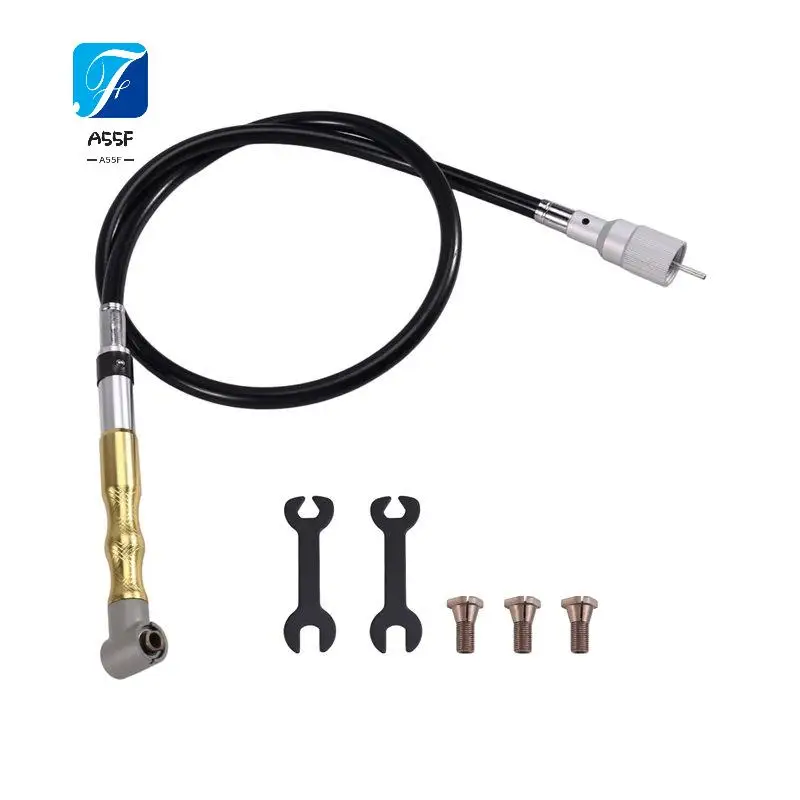 A55F-90 Degree Air Grinder Pneumatic Tool Mini Grinder Grinding Polishing Tool Set Electric Grinder Transfer Head Replace