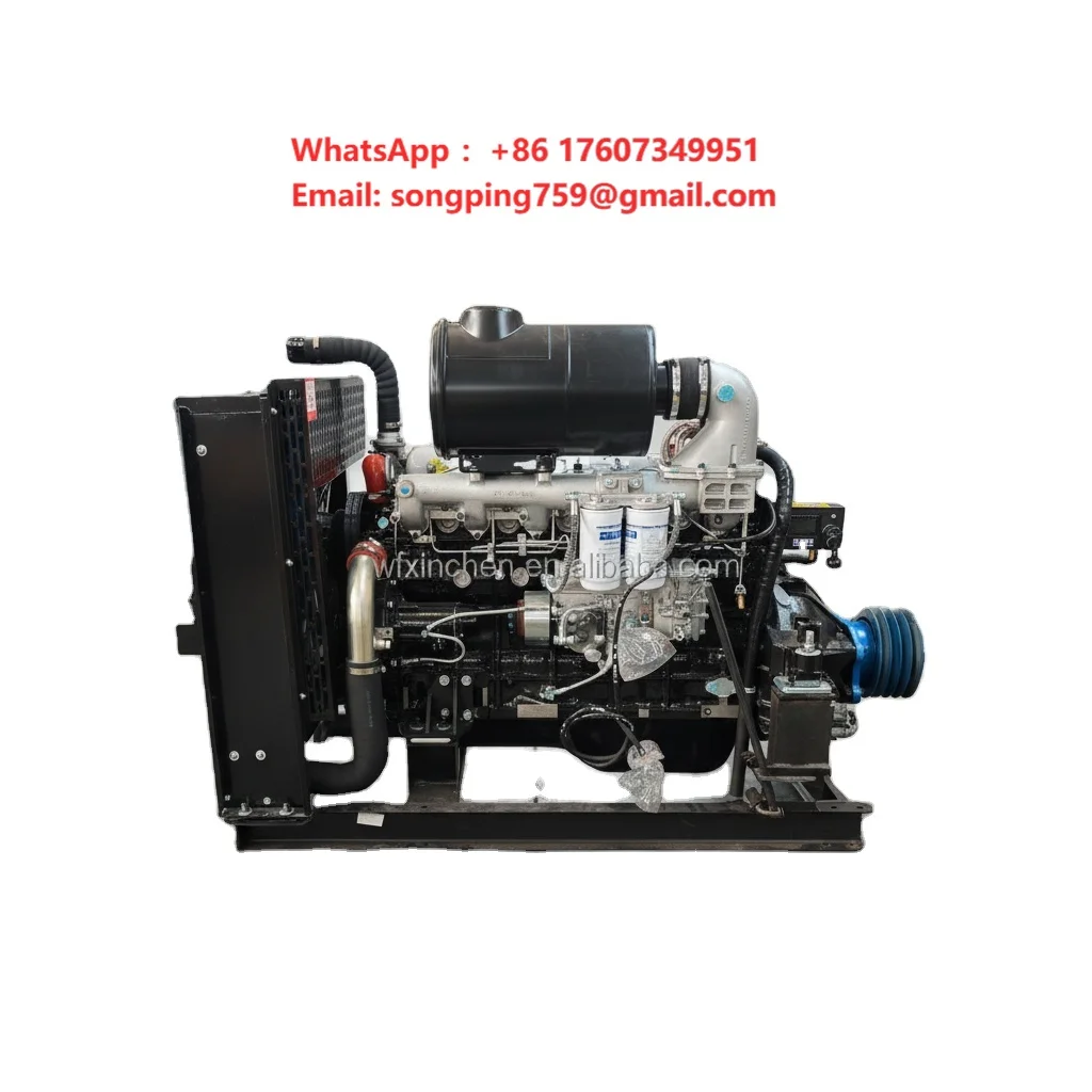 YC6B125-D20 Yuchai Industrial Diesel Engine Assembly 92KW 2200RPM Multi Cylinder for Gold Washing Sand Pump Dredging Work