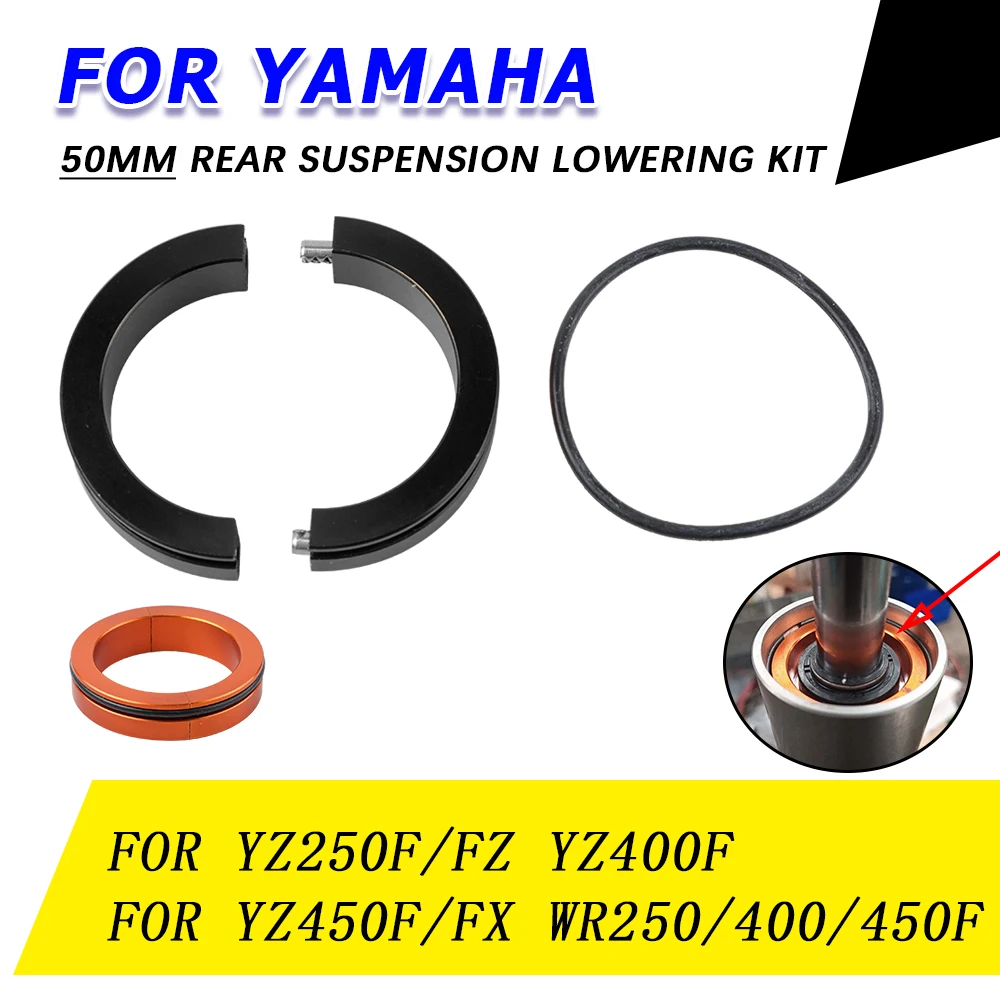 Motorcycle 50MM Rear Suspension Shock Absorber Lowering Kit For YAMAHA YZ 250 400 450 F 250 450 FX WR 250 450 F WR250F WR450F