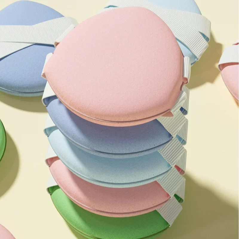 4 unid/set doble vendaje cojín de aire soplo de polvo tamaño grande algodón de azúcar Ultra suave esponja de maquillaje corrector base herramienta de maquillaje