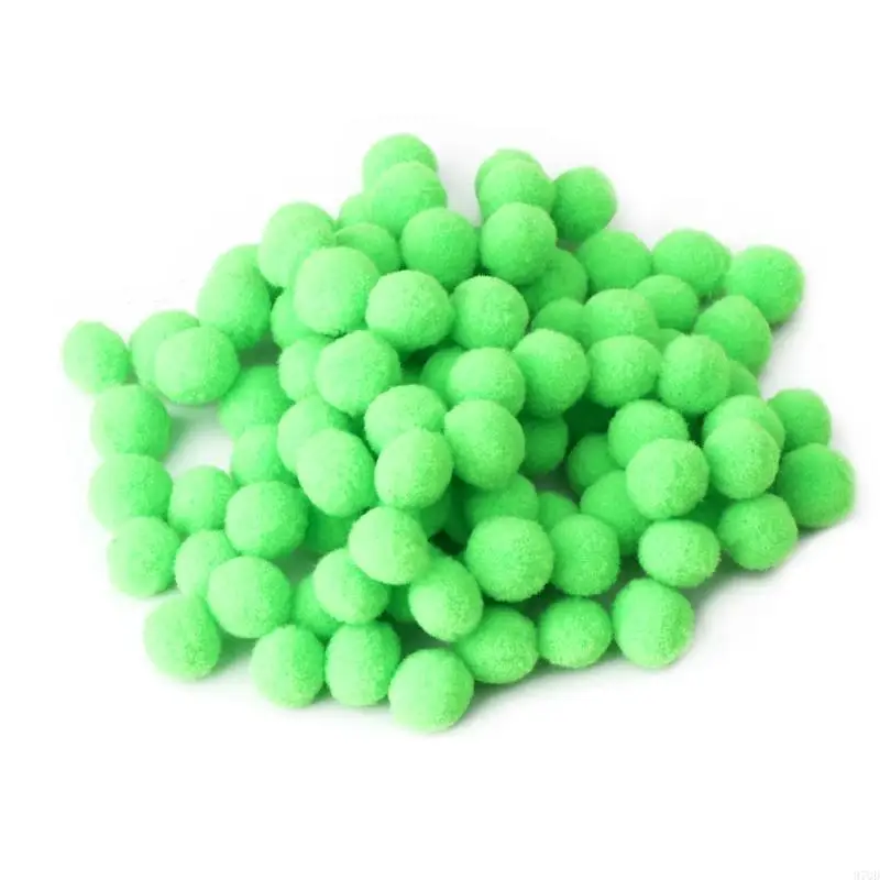 97QD 100pcs متعددة الأغراض بوم بومز جولة الكرات الصنع صنع الأدوات ديي