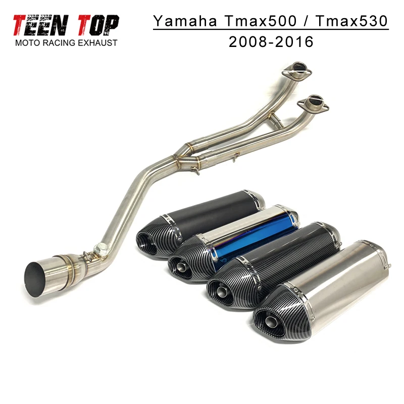 

Tmax500 Tmax530 Exhaust Full System Header Pipe For Yamaha T-MAX 500 T-MAX 530 2008-2016 51mm Stainless Escape Moto Bike Tube