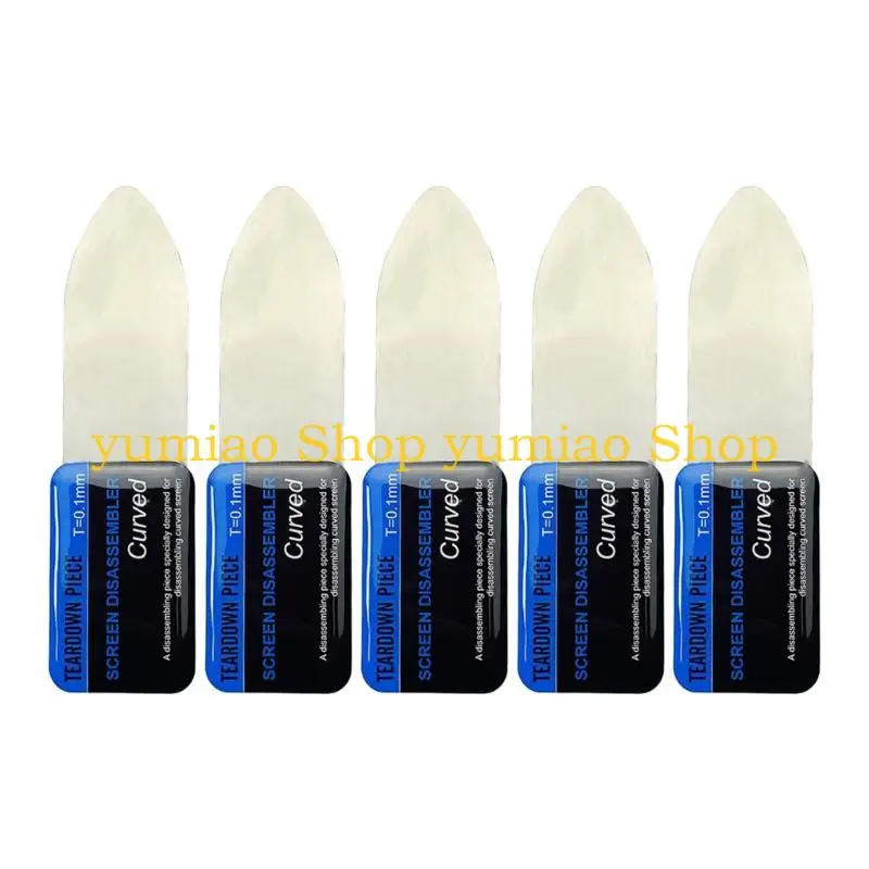 587B 0.1mm Thin Flexible Metal Spudger Curved Screen Pry Opening Tool for Phone Laptop Screen Repair Tools Enduring