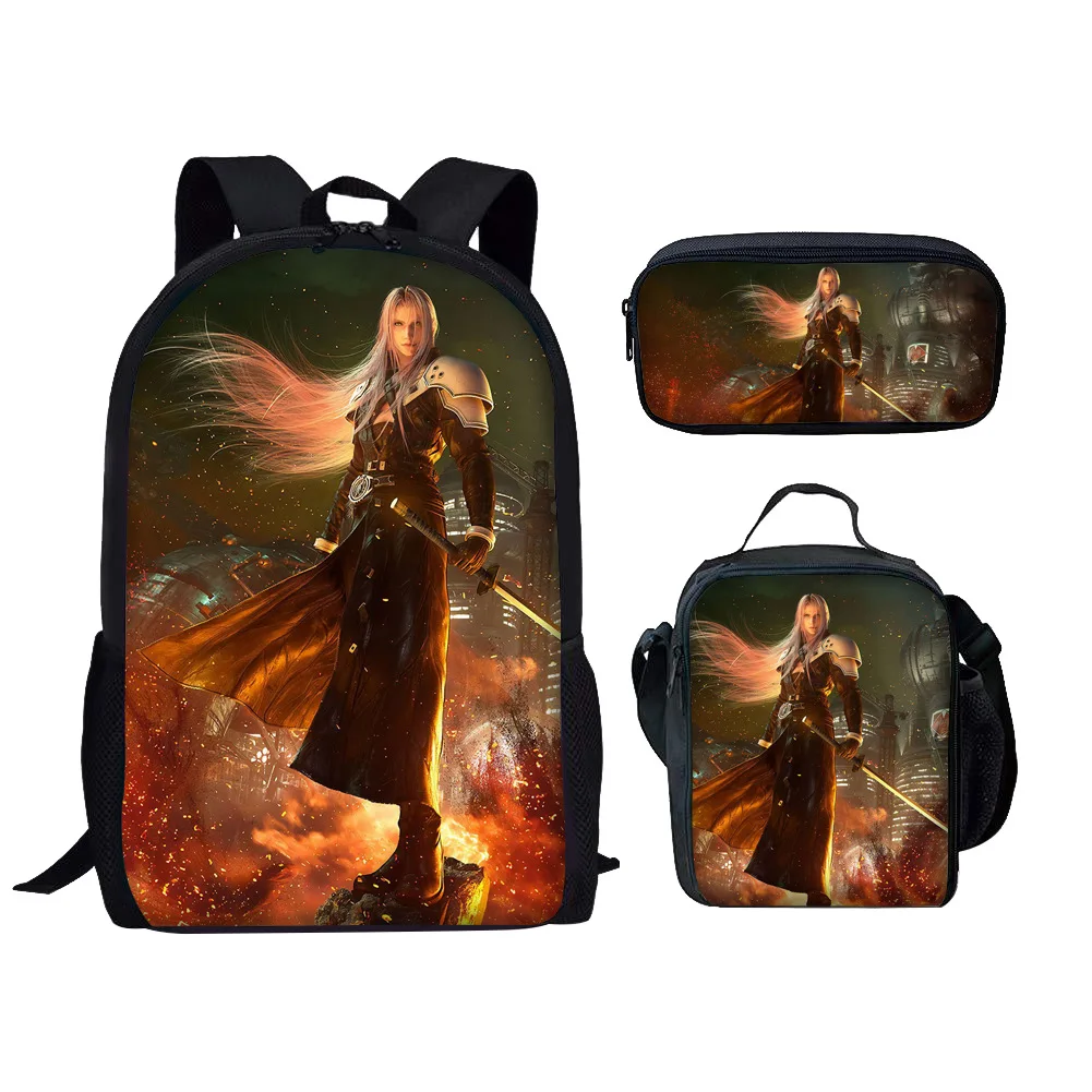 

Hip Hop Popular Novelty Funny Anime Cool 3D Print 3pcs/Set pupil School Bags Laptop Daypack Backpack Lunch bag Pencil Case