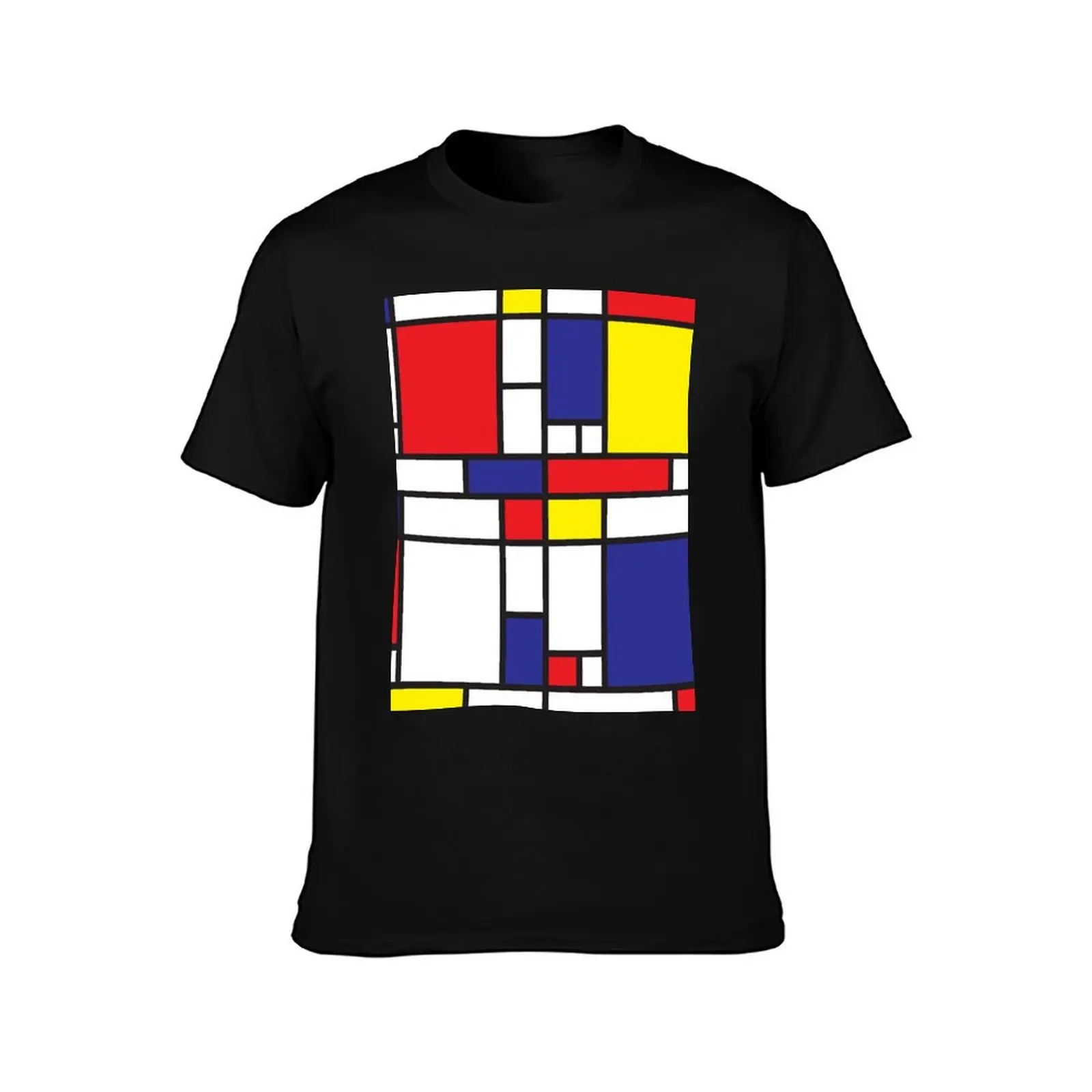 Mondrian Study I T-Shirt shirts graphic tees korean fashion kawaii clothes blacks workout shirts for men