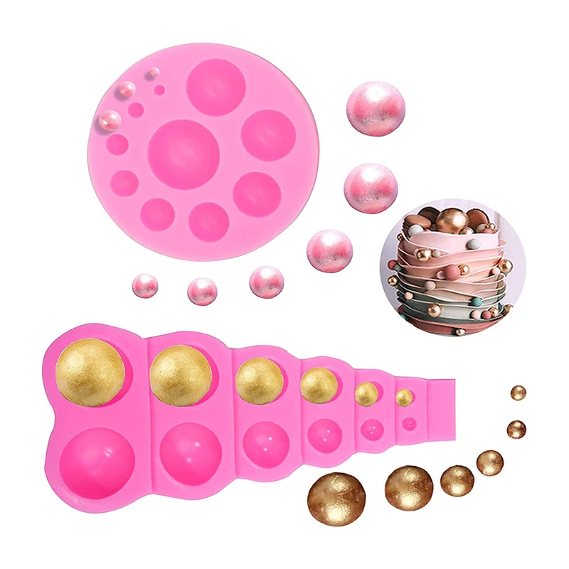 Free shipping ten ball pearls cooking tool Fondant Gum Paste Mold Cake Decorating Clay Resin sugar Candy DIY Sculpey