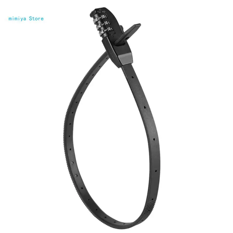 

pipi Portable AntiThief Bicycles Strap Lock Bikes Zips Tie Cable Lock Bike Combination Cable Lock Cycling Accessories