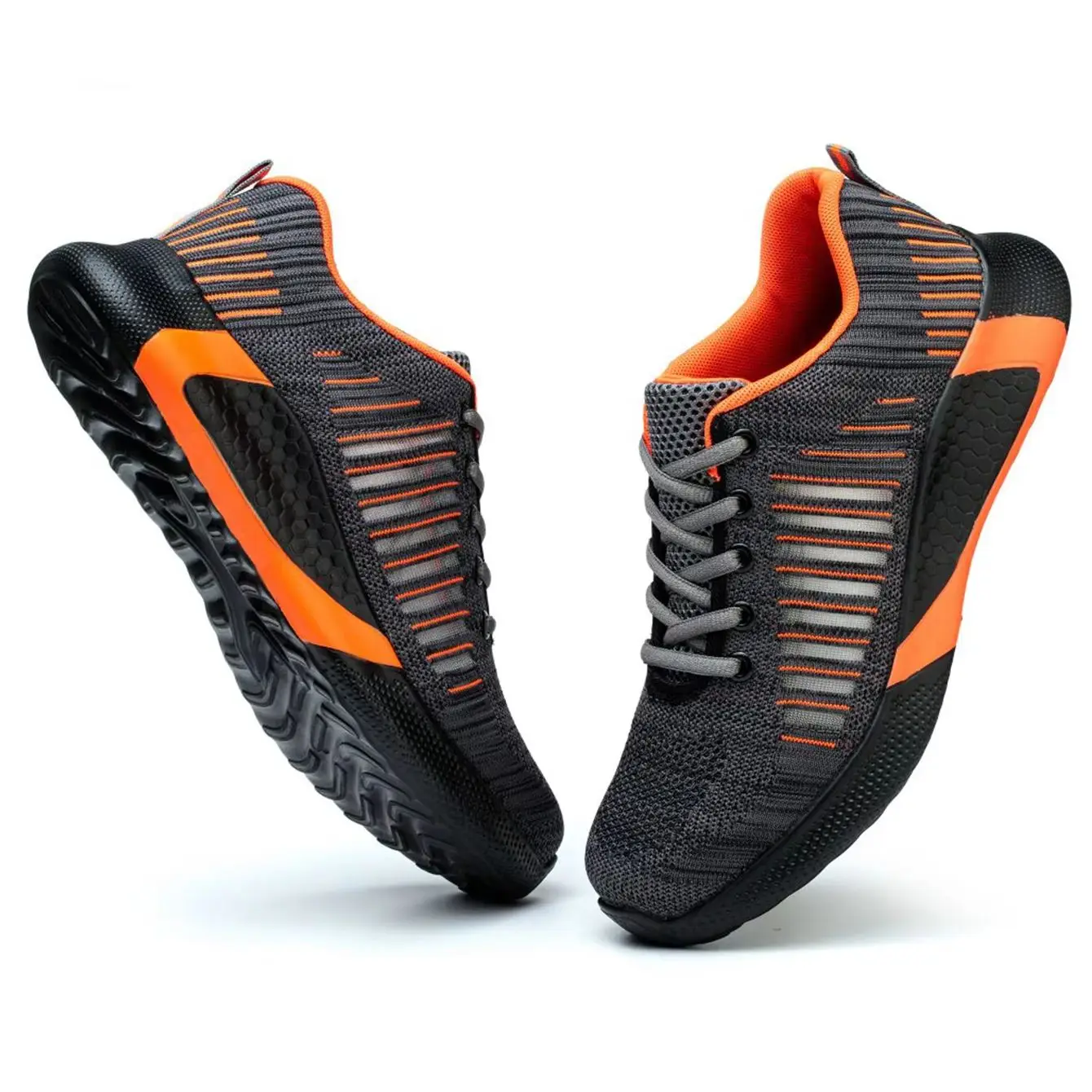 Chaussures de Sécurité Anti-Perforation pour Homme, Baskets de Travail Légères à Boucle Indée