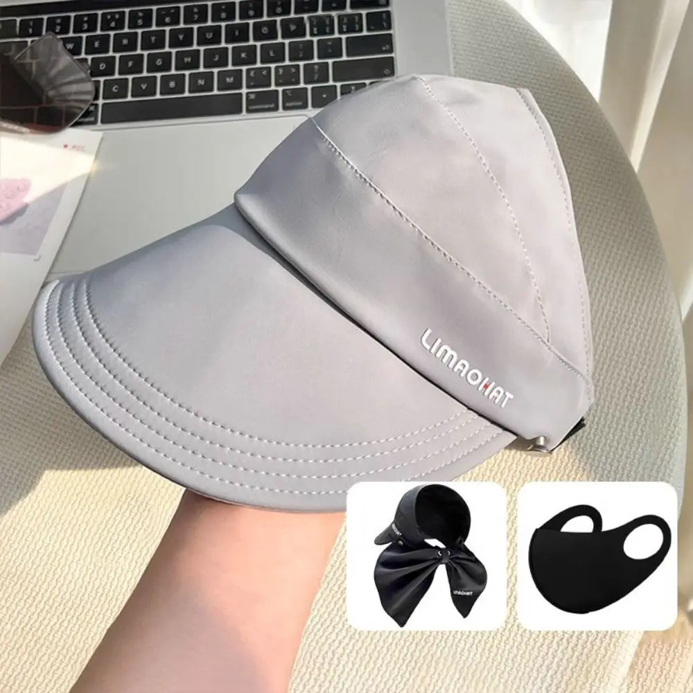 

New UV Protection Sun Hat With Storage Bag Solid Color Sunscreen Cap Adjustable Wide Brim Fisherman Hat Women